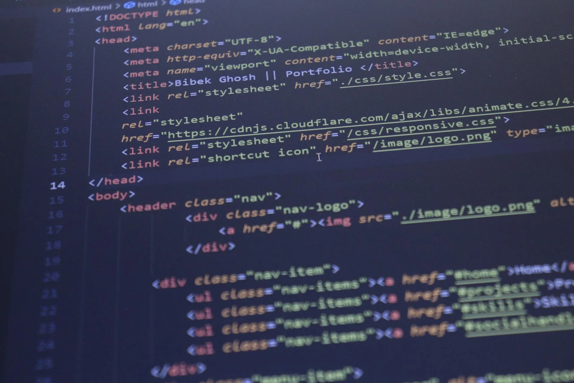 Custom website design on a modern laptop